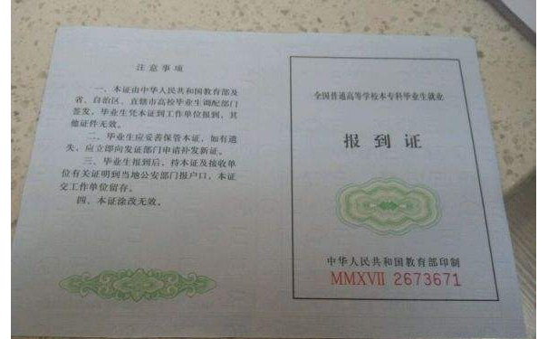 报到证