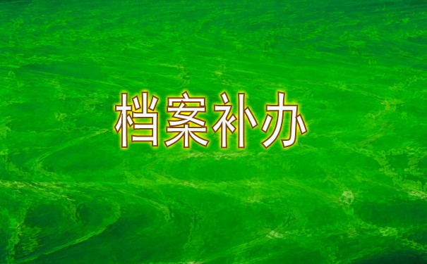档案补办