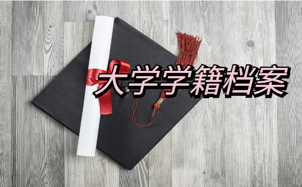 大学学籍档案