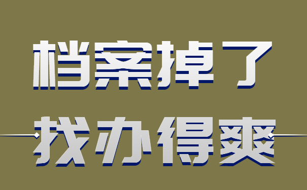 档案掉了找办得爽