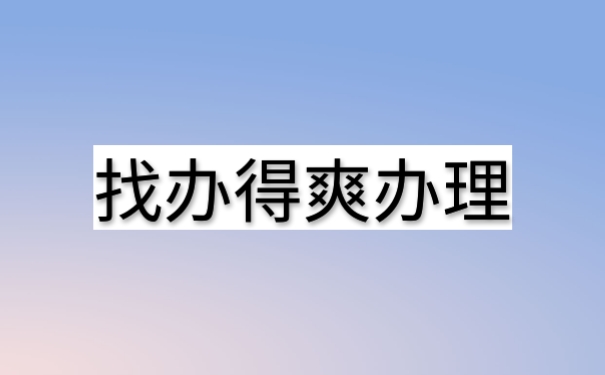 找办得爽办理