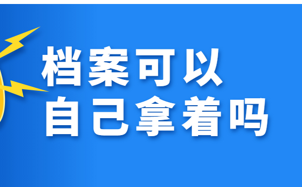 档案自己拿着