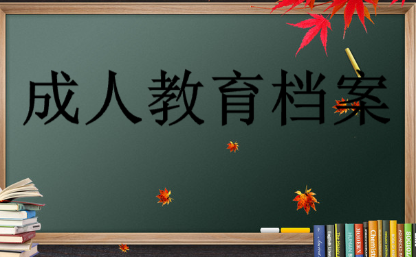 成人教育档案