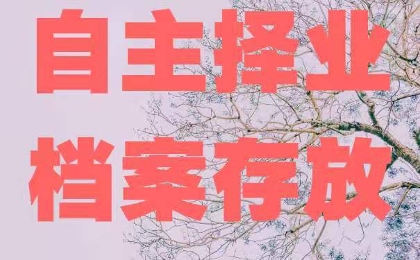 自主择业档案存放