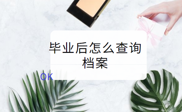 怎么查询档案