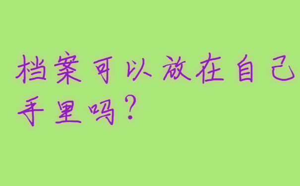 个人档案