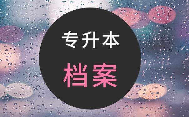 专升本档案