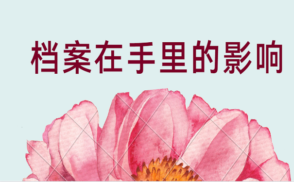 档案在手里的影响