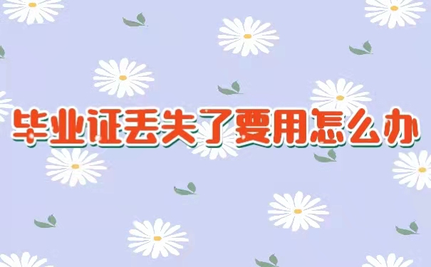 毕业证丢了要用怎么办