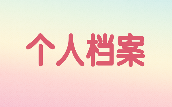 个人档案