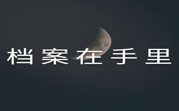 档案在手里