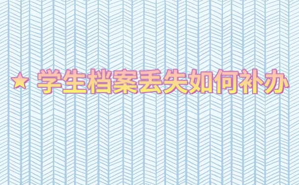 档案丢失