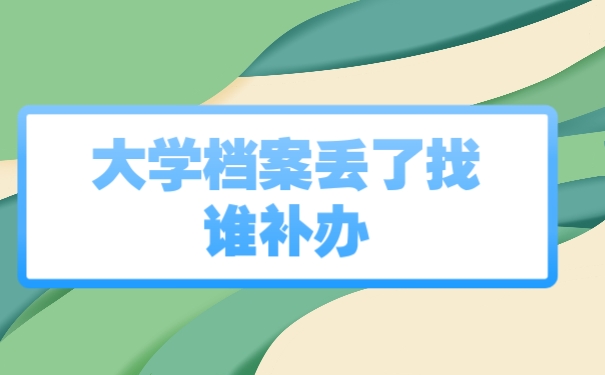 档案丢了