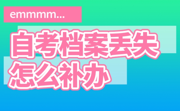 档案丢失