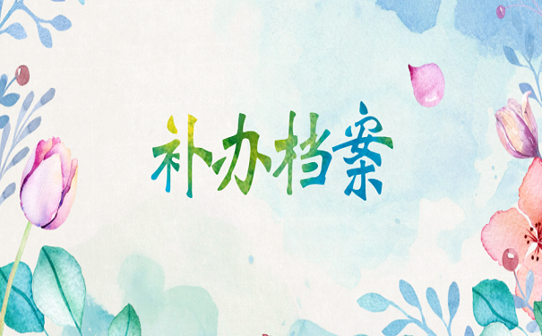 补办档案