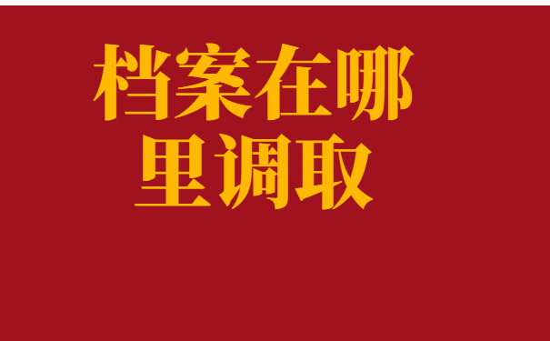 档案在哪里调取