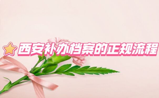 补办档案