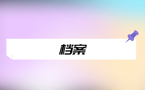 档案