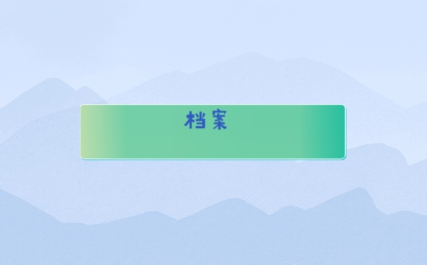 档案
