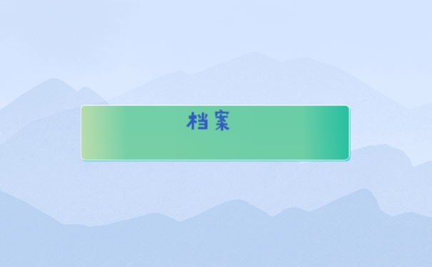 档案