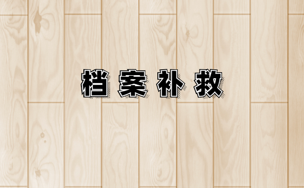 档案补救