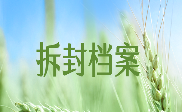 拆封档案