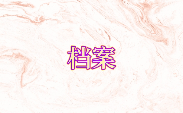 档案