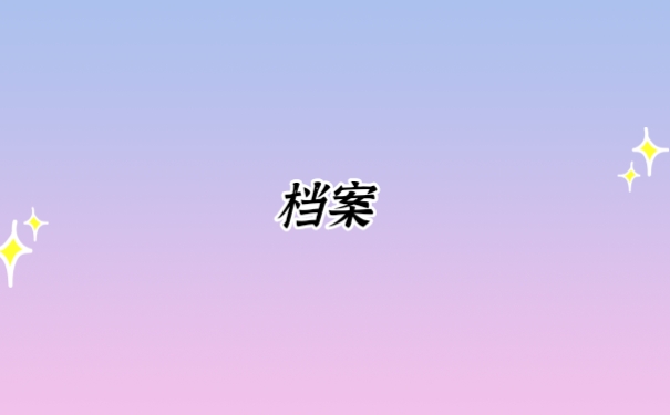 档案