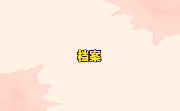 档案