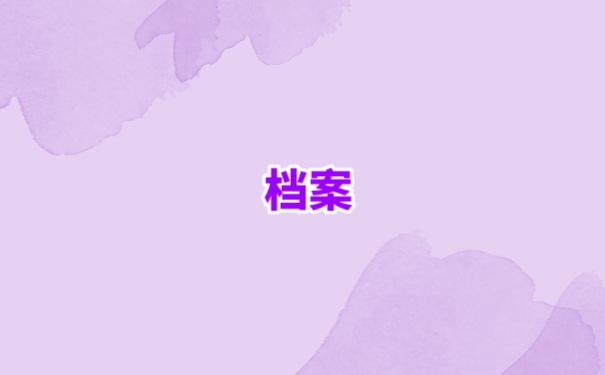 档案