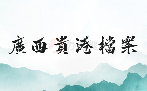 广西贵港档案
