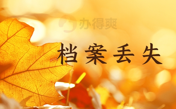 档案丢失