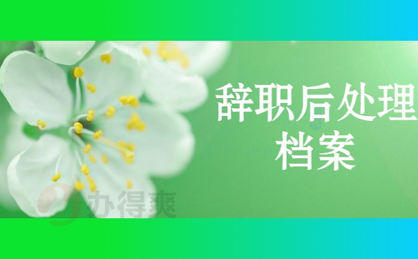 辞职后处理档案