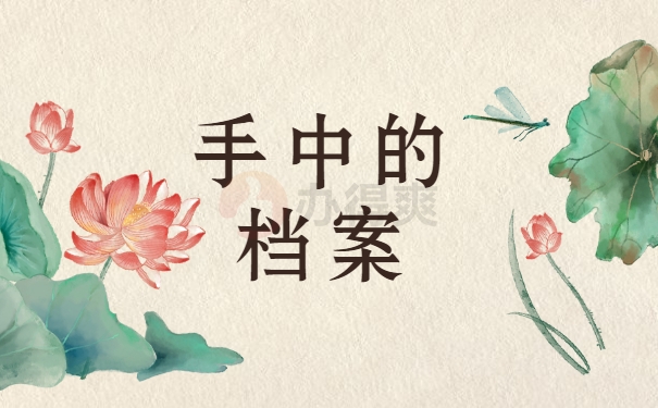 手中的档案