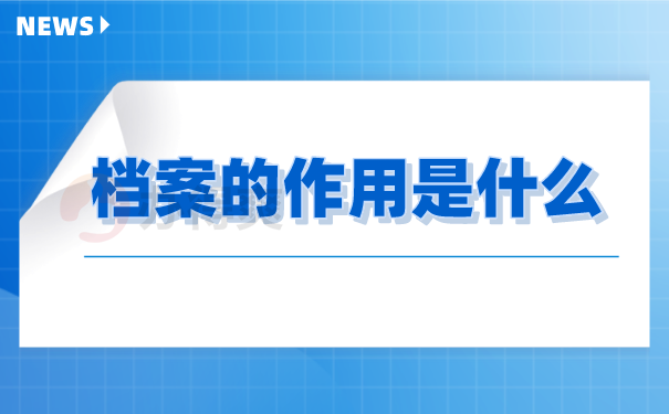 档案的重要性