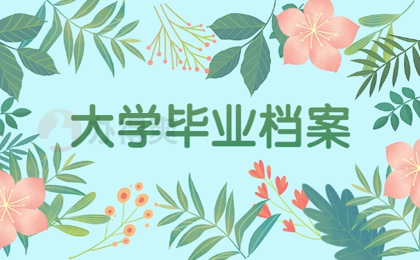 大学毕业档案