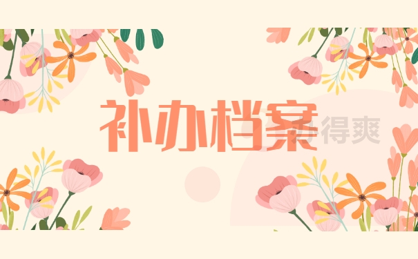 补办档案