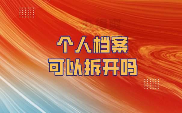 个人档案