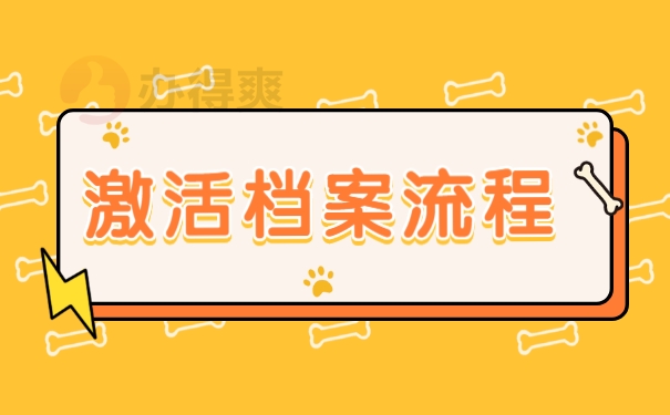 激活档案流程