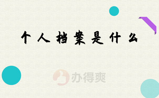 档案讲解