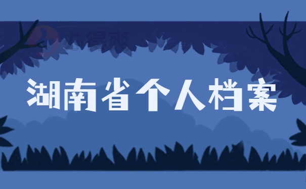 湖南省个人档案