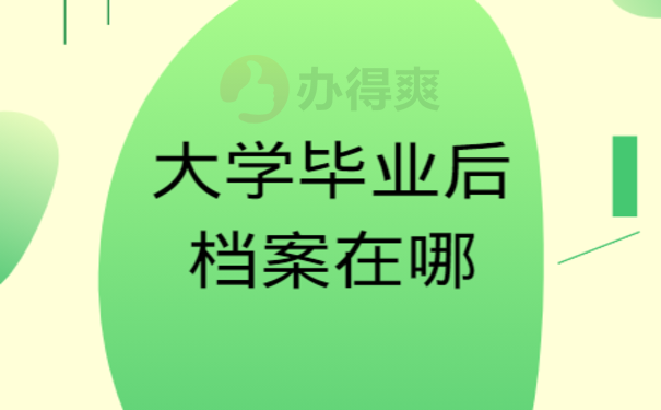 大学毕业后档案在哪里怎么查询去向