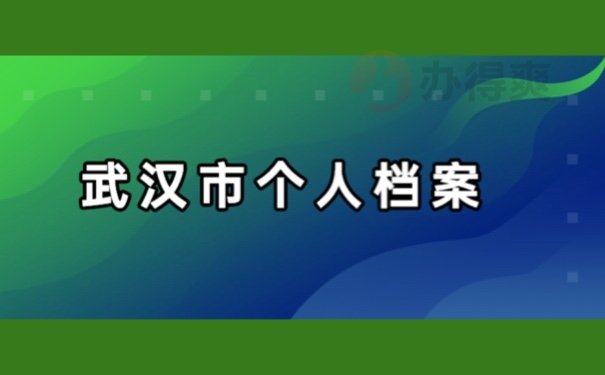 武汉市个人档案