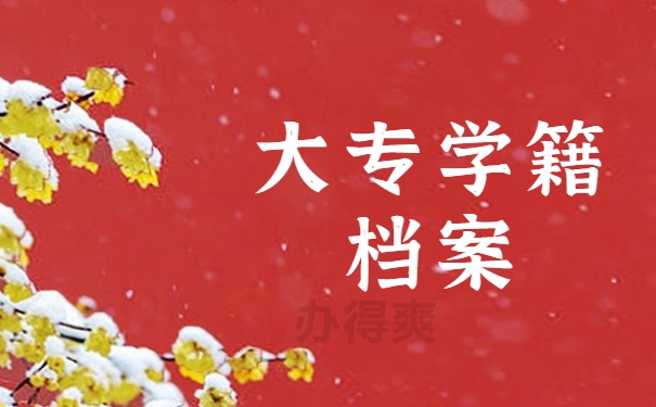 大专学籍档案