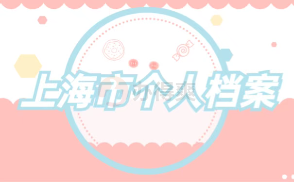 上海市个人档案