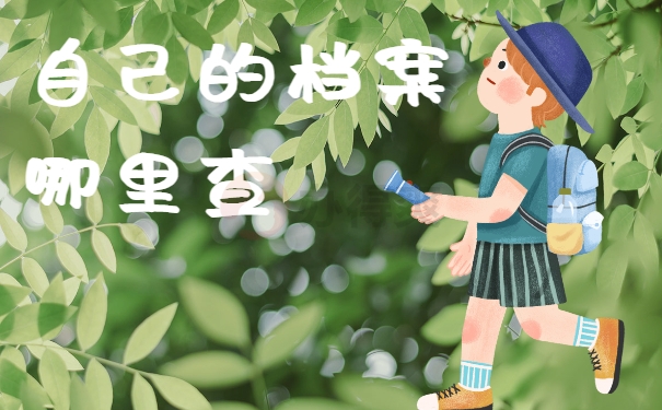 自己的档案哪里查