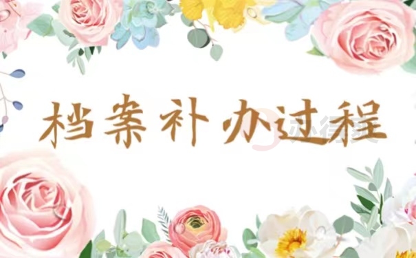 档案补办过程