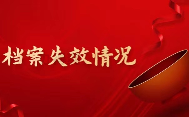 档案失效情况