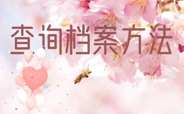 查询档案方法