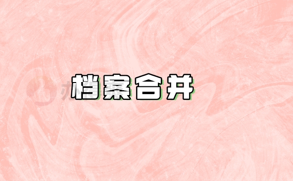 档案合并